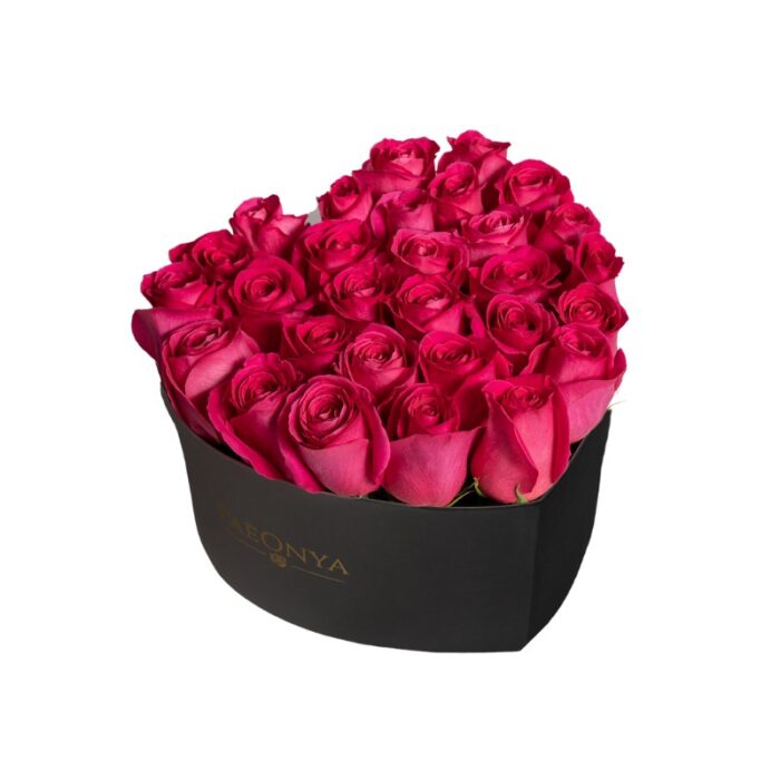 Flowers in a Heart Box
