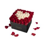 White Heart Shape Box