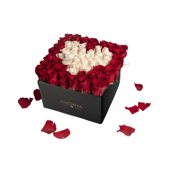 White Heart Shape Box