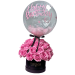 Bubble and Pink Roses