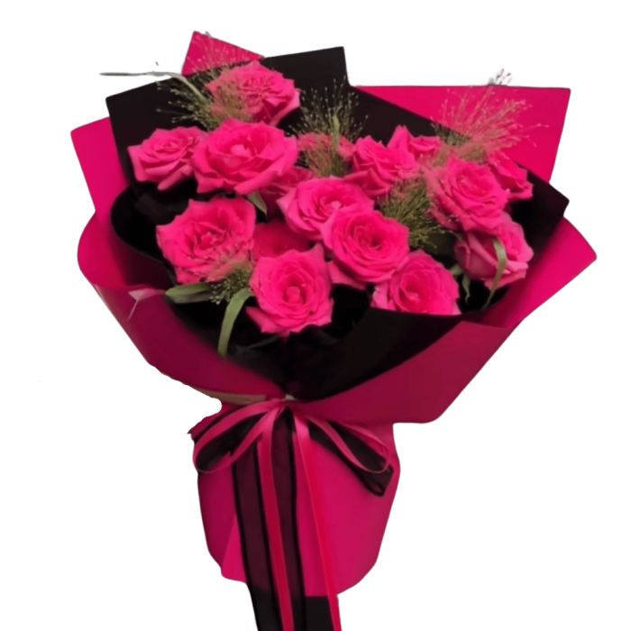 Untitled design - 2024-09-12T203918.845 Hot pink bouquet - Image 1